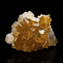 Fluorite (fluorescent) with Calcite Moscona M04985